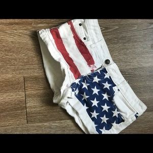 Patriotic short shorts